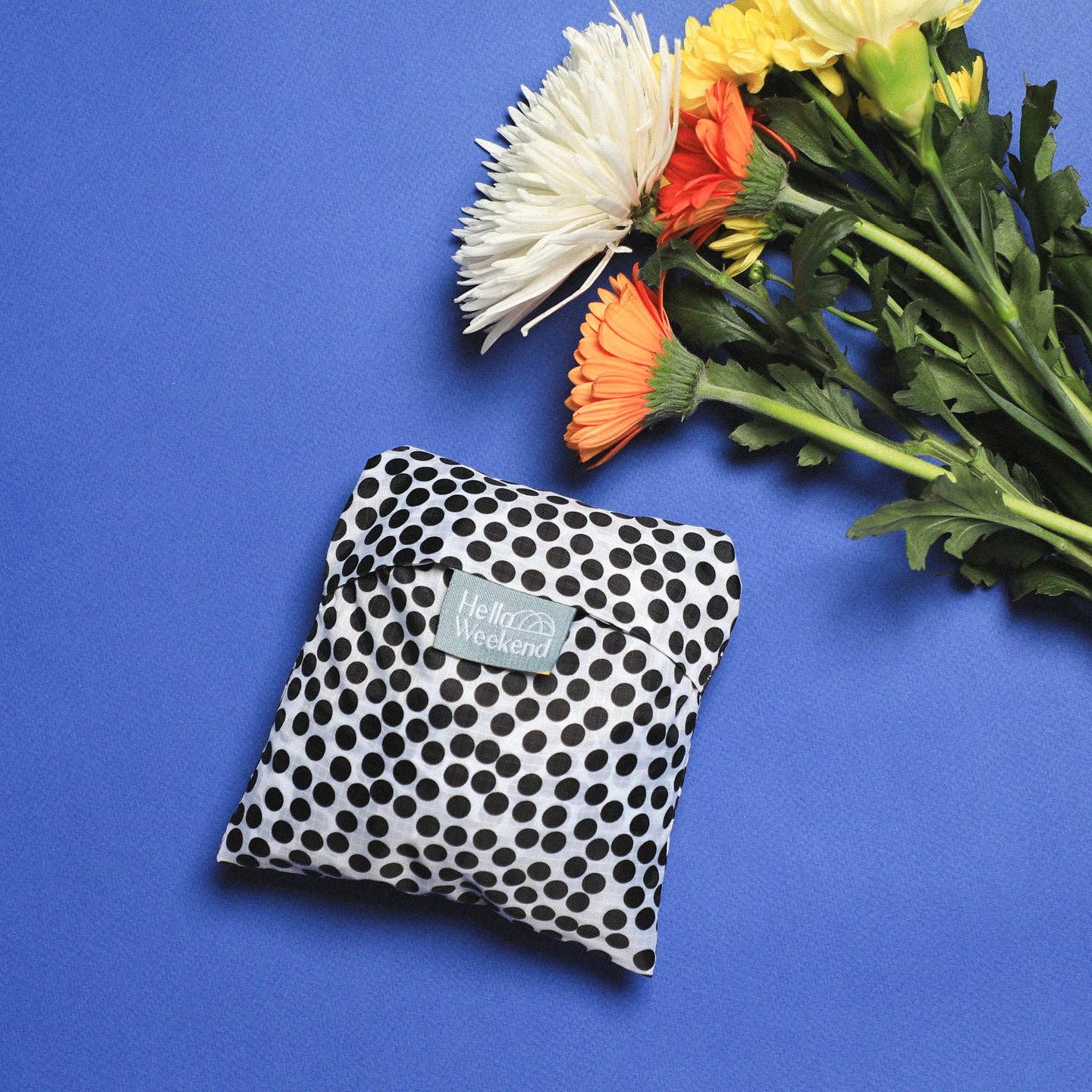 Black & White Spots - Foldable Shopper Bag