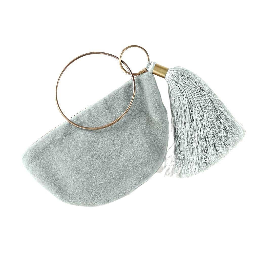 Velvet Bangle Purse - Sea Mist: Sea Mist