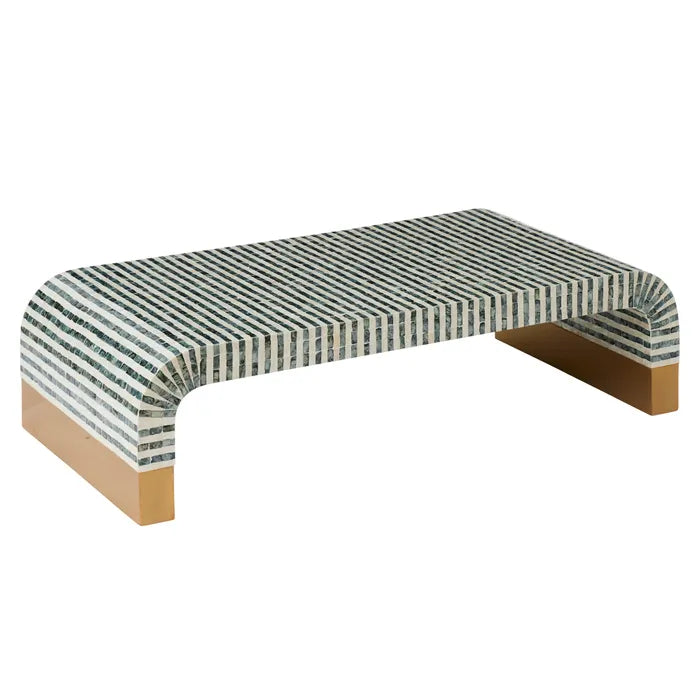 Kaman Inlay Table 120x60x30cm Blk/Ivory