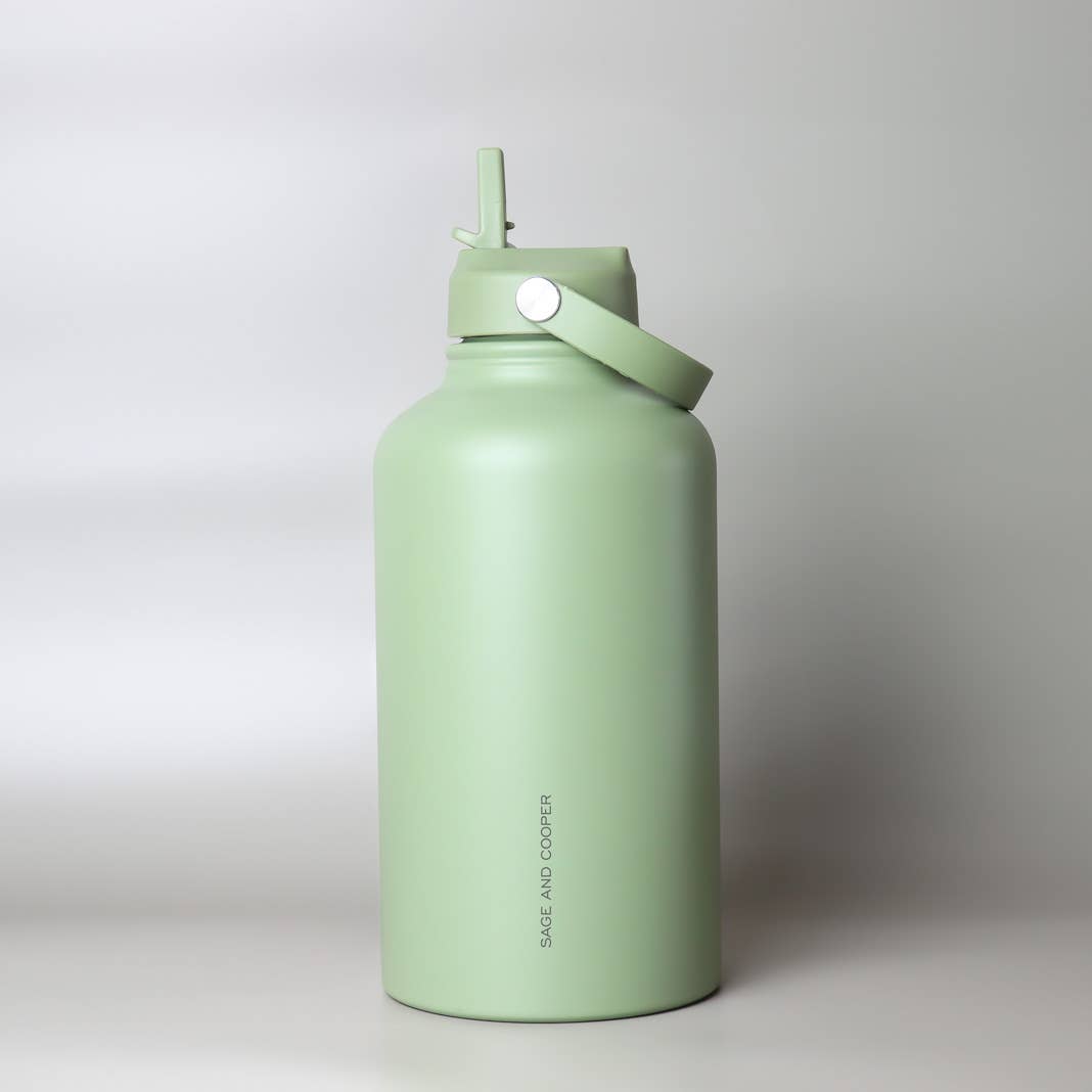 The Sage & Cooper Insulated Drink Bottle: Olive / 1 Litre