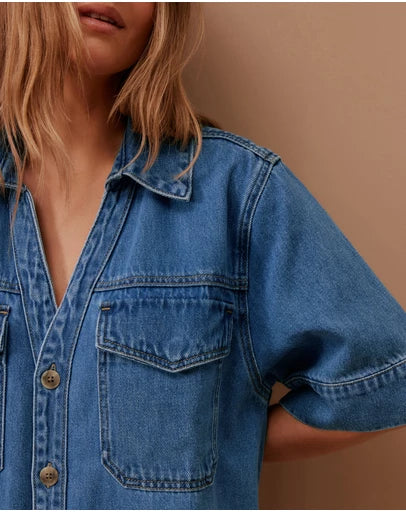 Sammy Denim Shirt Dress