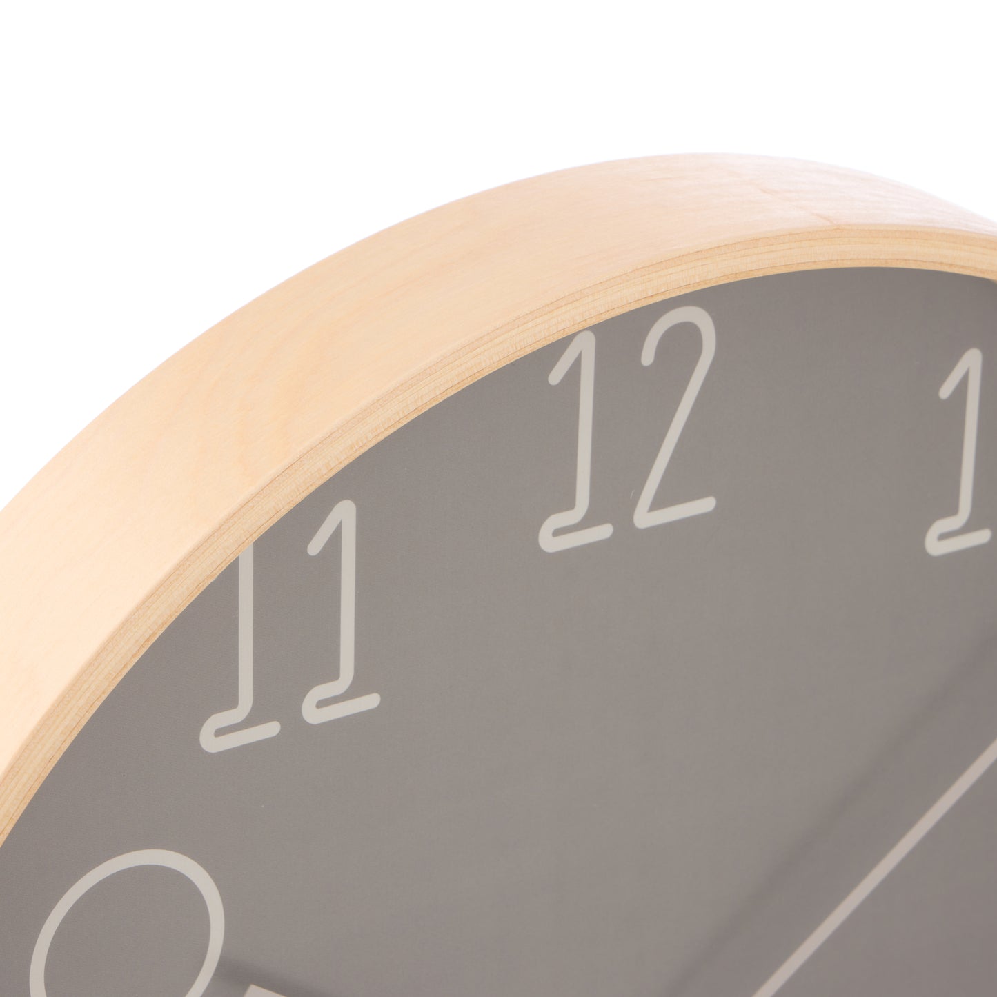 Karlsson Sencillo Wall Clock Dark Grey & Natural 40cm