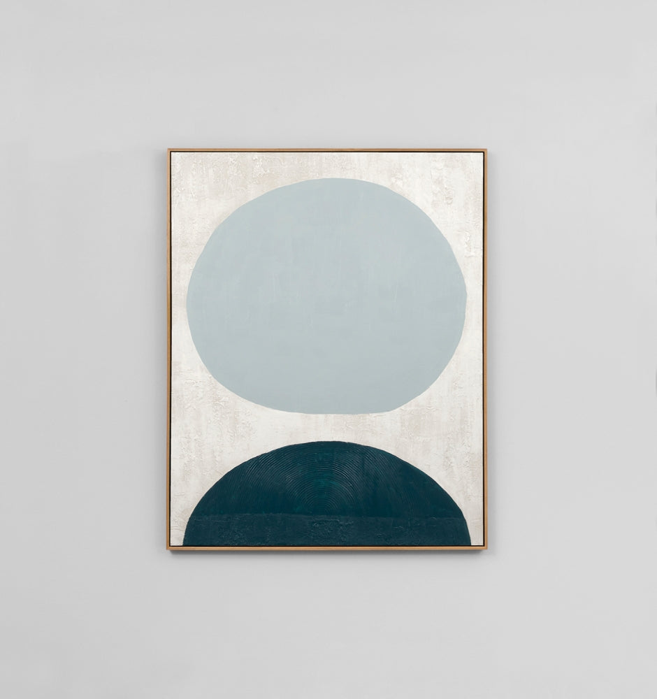 Sculpture Blue 2 Framed Painting