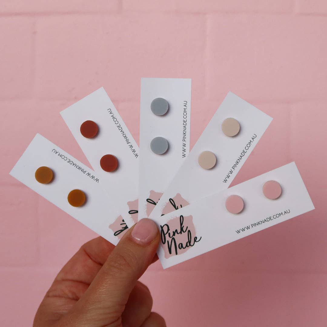 'Pippa' Studs: Terracotta