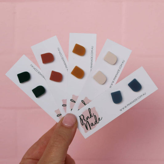 Mini 'Kalarni' Studs: Terracotta