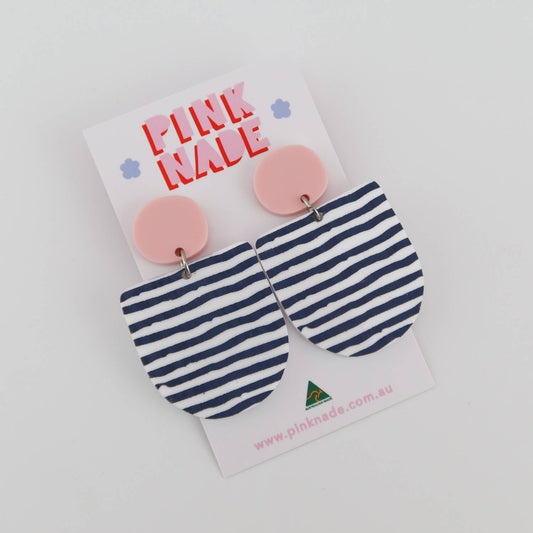 The 'Kate' Pink / Grey Stripe