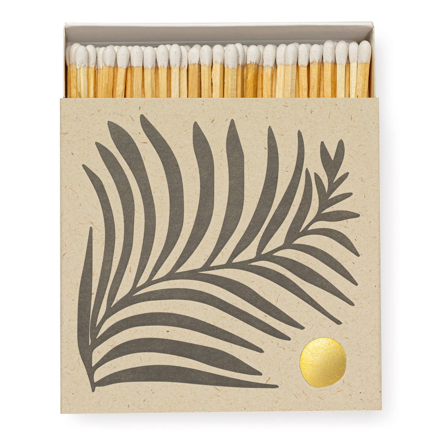 White Fern Square Matchbox