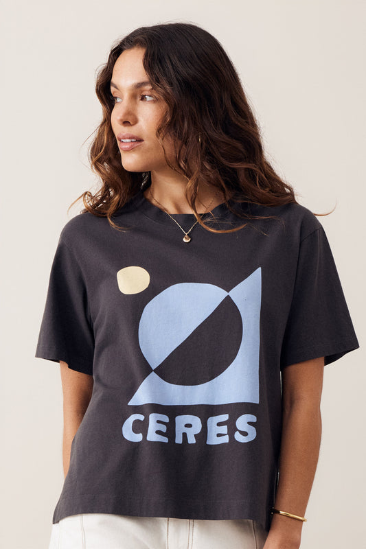 Stevie Slouchy Tee - moon