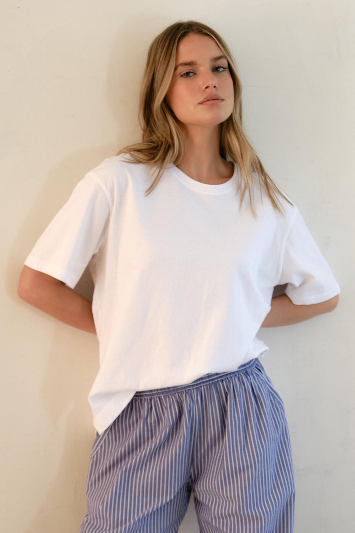 Stevie Slouchy Tee - White