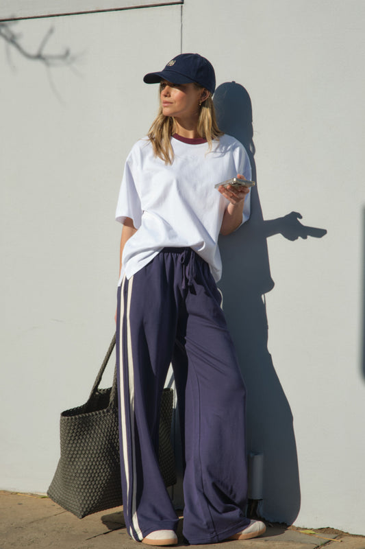 Gigi Wide Leg Terry Trackpant