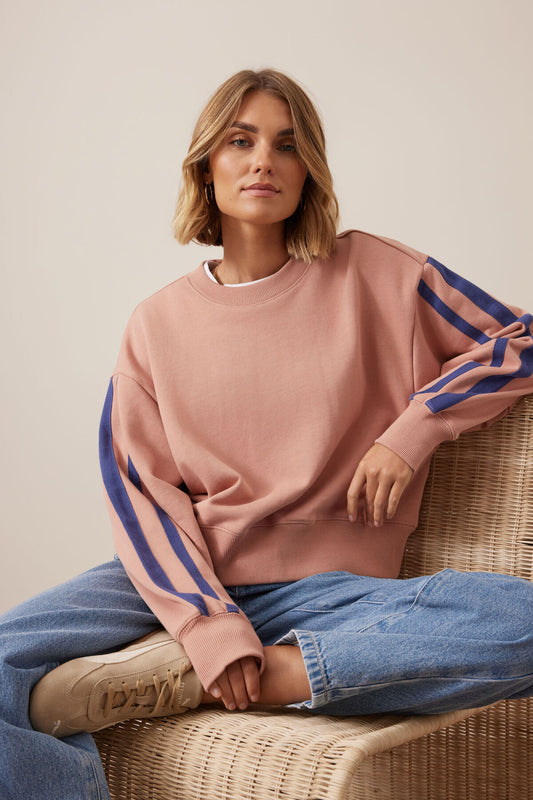 Sasha Sporty Slouchy Crew