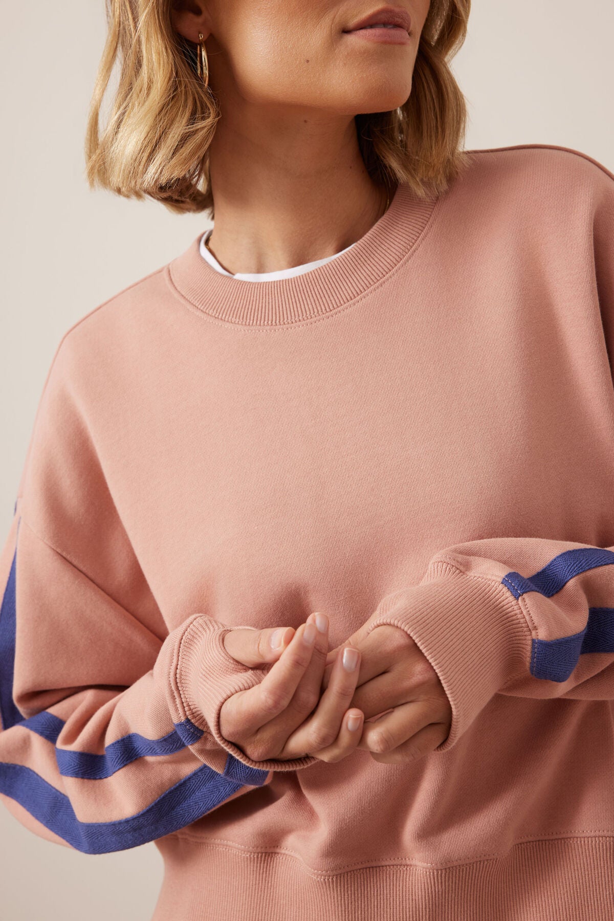 Sasha Sporty Slouchy Crew