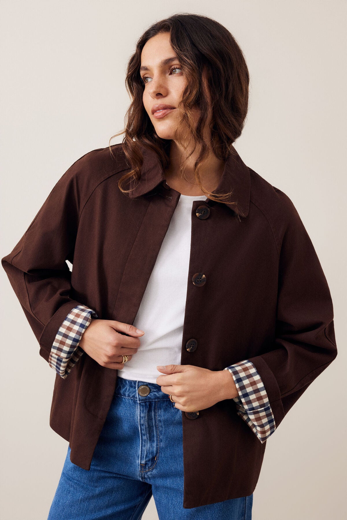 Pia Coat chocolate