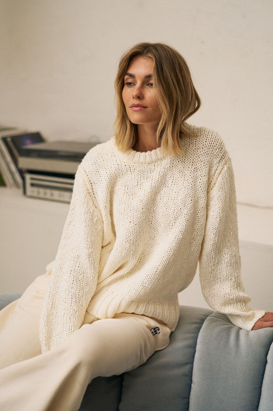 Sage Chunky Knit Crew