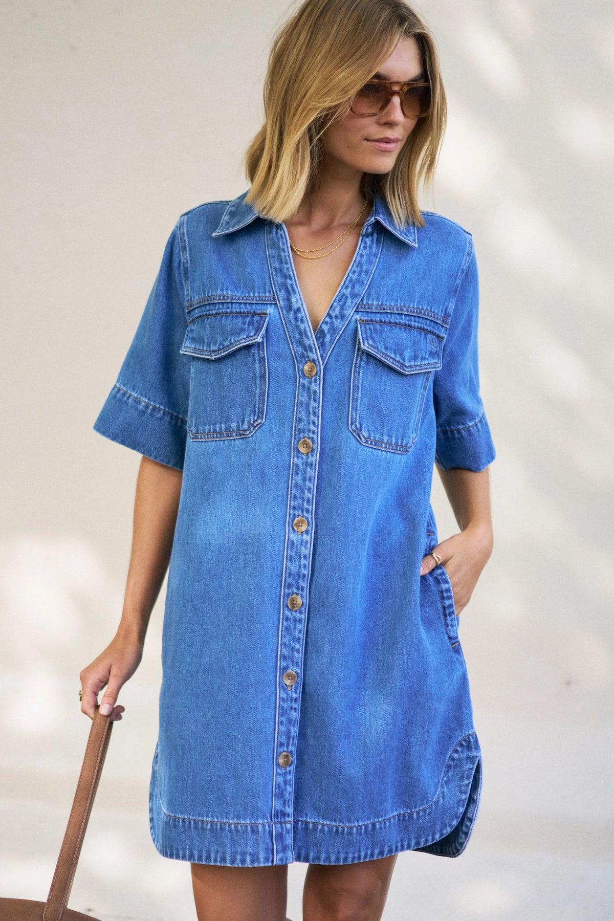 Bonnie Dress - Fresh Indigo