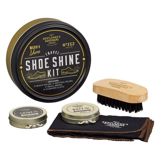 Gentleman’s Hardware – Travel Shoe Shine Tin