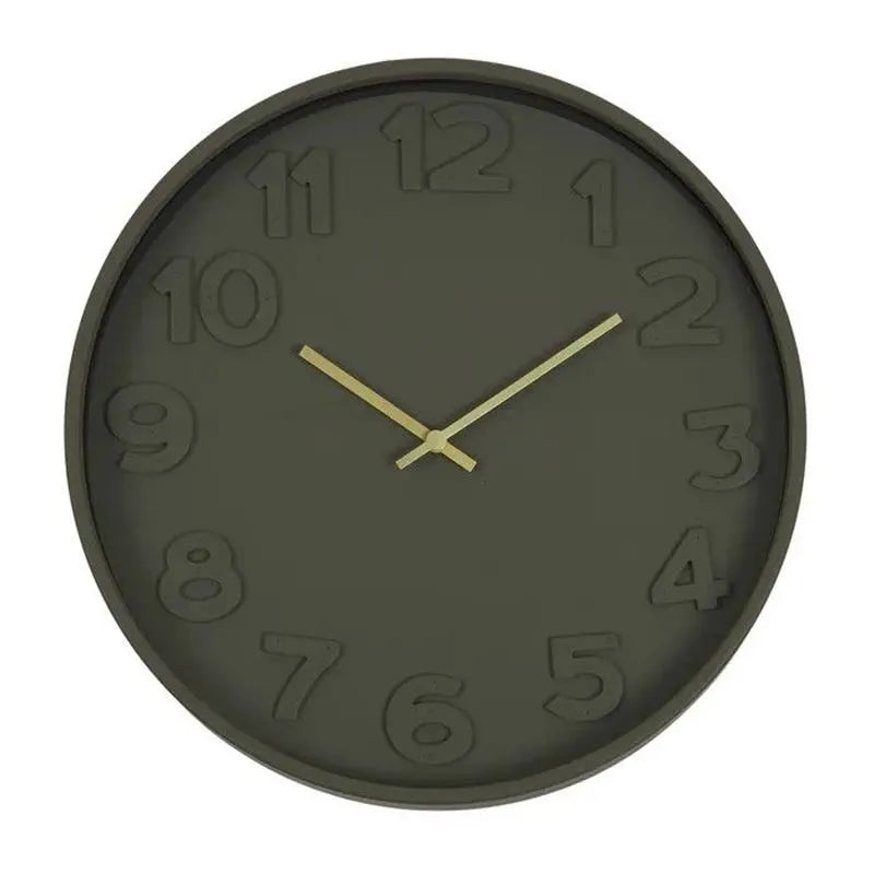 Emmett Metal Clock 40cm Olive