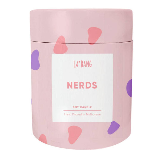 Wooden wick Candle - Nerds