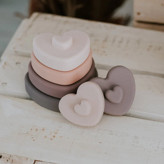 Silicone Stackable Toy - Heart