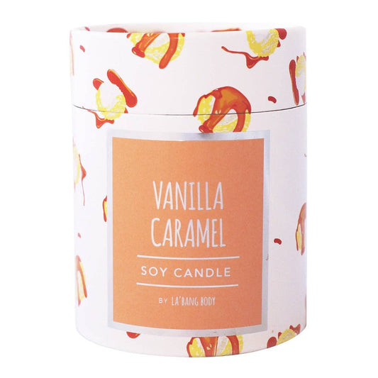 Wooden wick Candle - Vanilla Caramel