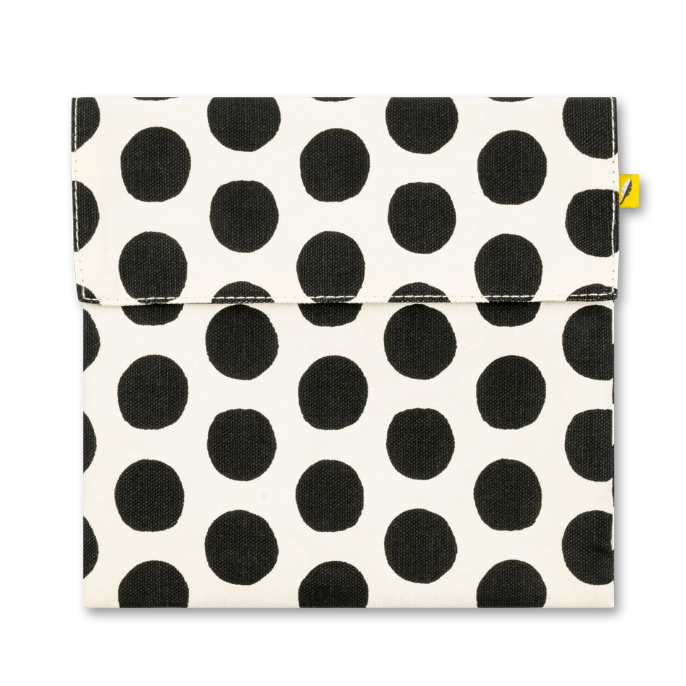 Flip Snack Bag - Dot Black & White