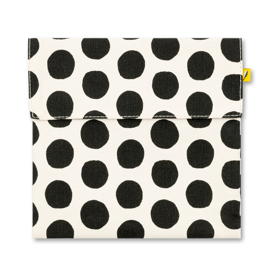 Flip Snack Bag - Dot Black & White