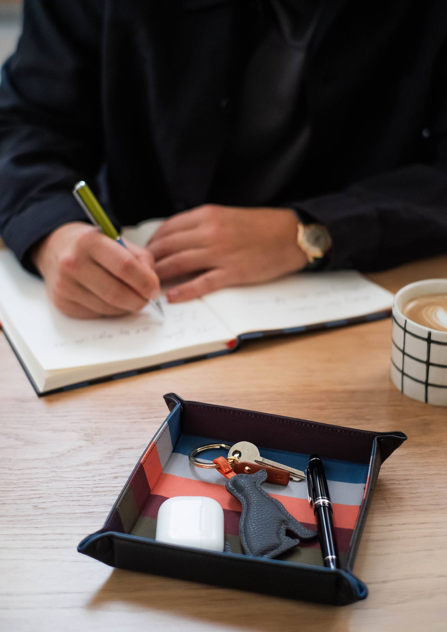 Charcoal Labrador Novelty Keyring