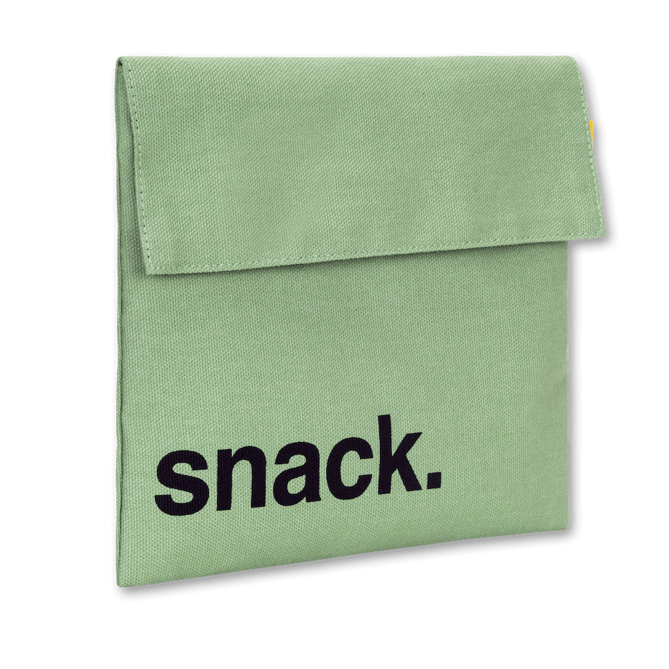 Flip Snack Bag 'Snack' Moss