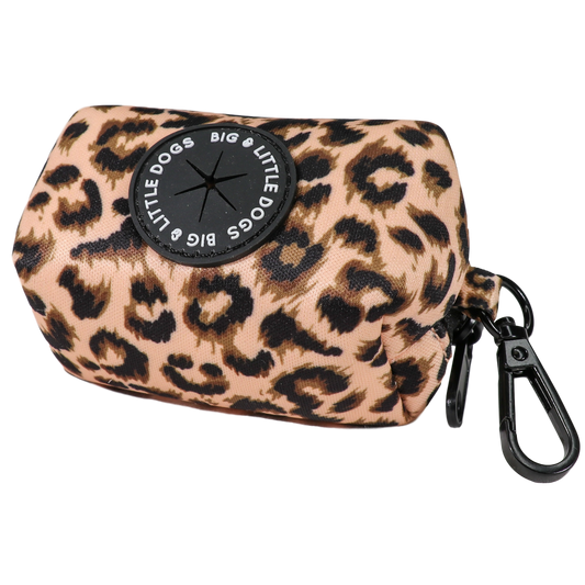 DOG POOP BAG HOLDER: Luxurious Leopard