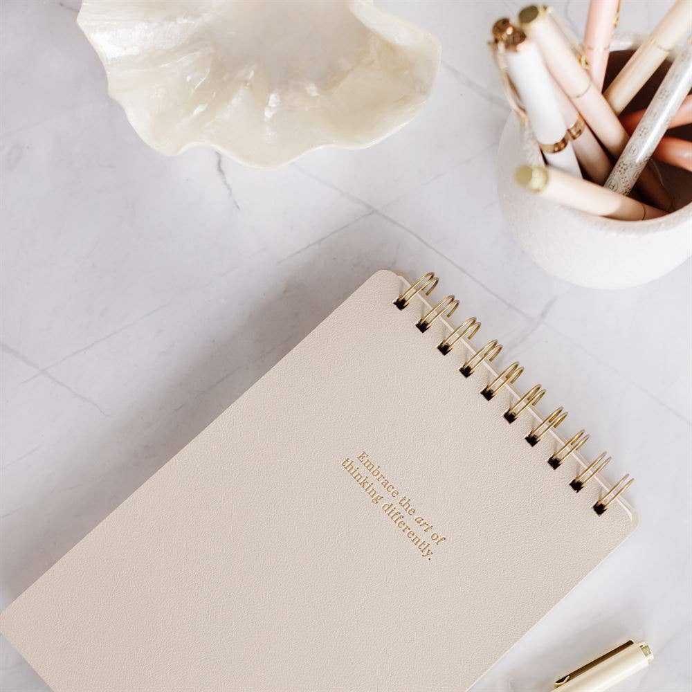 LH Agenda Notepad - Stone (Dot-lined) - Creativity