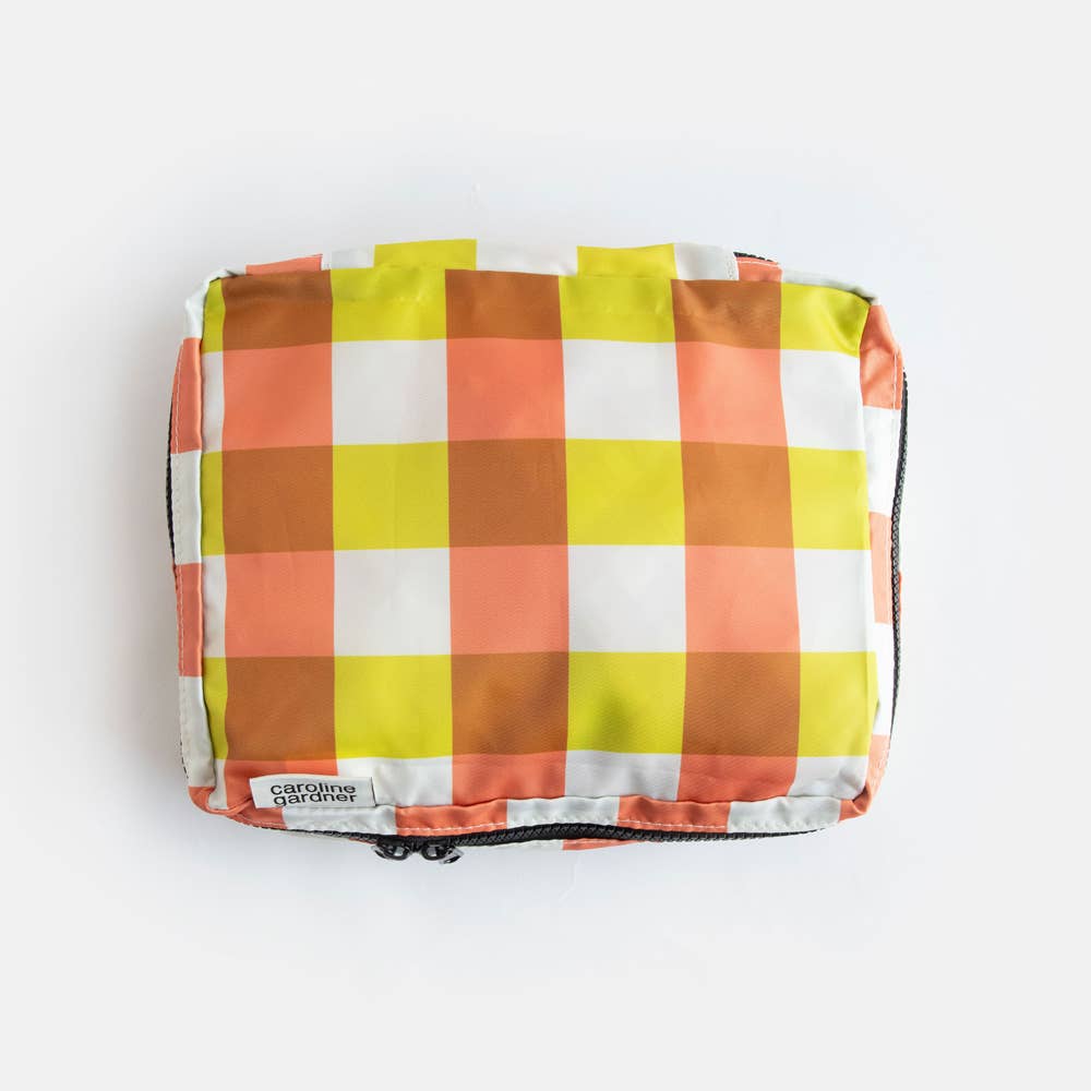 Multi Flower/Check Set Of 3 Packing Cubes