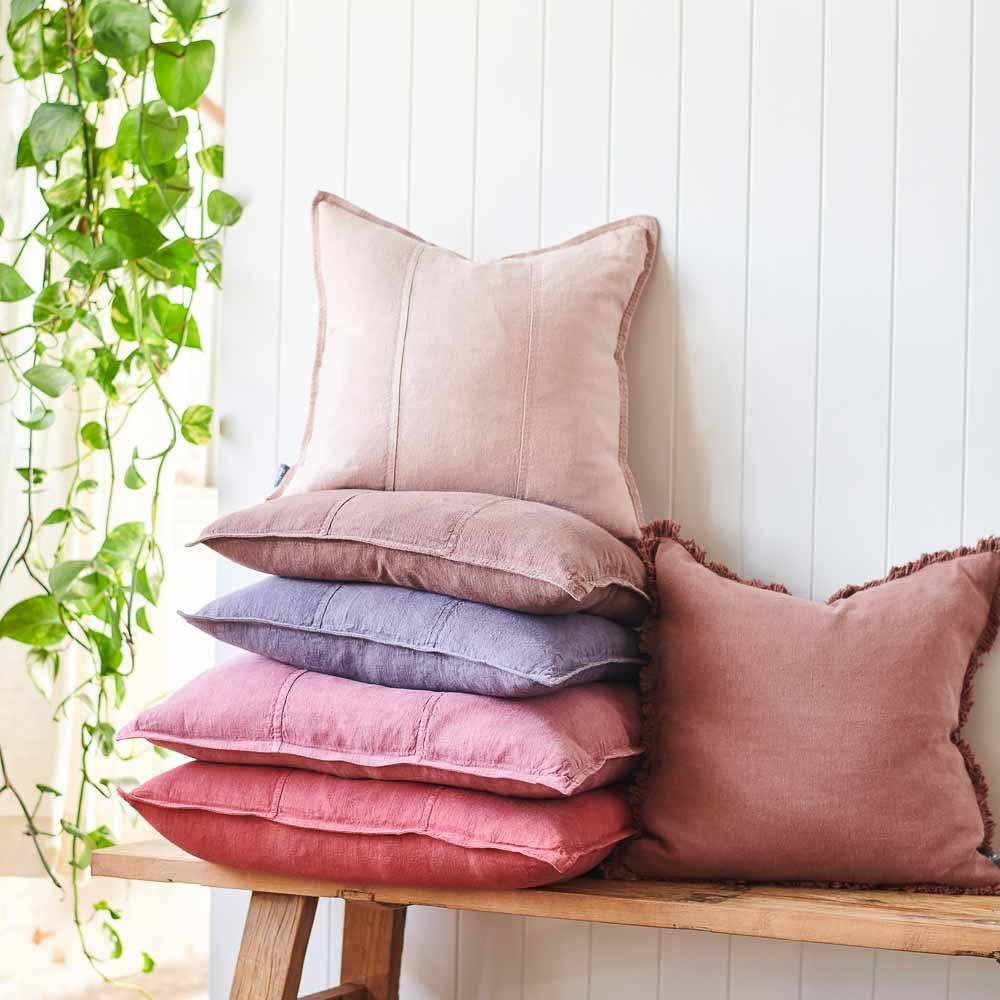 Luca® Boho Linen Cushion Desert Rose 40x60cm