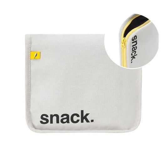 Snack Mat - 'Snack' Black with Yellow Zip