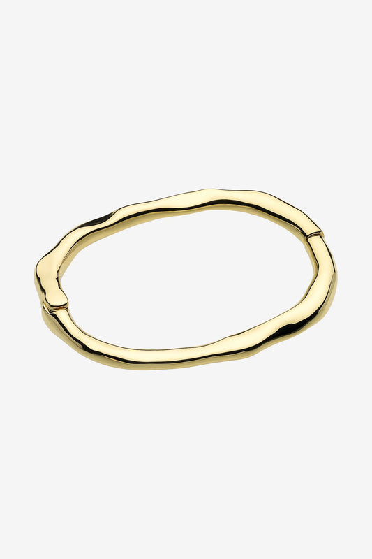 Verity Gold Hinged Bangle