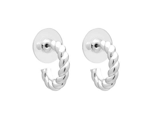Sandy Silver Hoop Earring