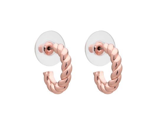 Sandy Rose Gold Hoop Earring