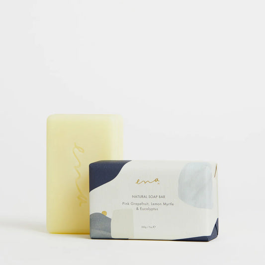 Ena Natural Soap Bar - Pink Grapefruit, Lemon Myrtle & Eucalyptus - 200gm