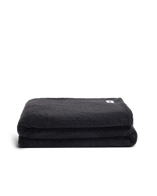 Hommey Faux Fur Throw Blanket - Charcoal, Olive, Marshmallow and Rose