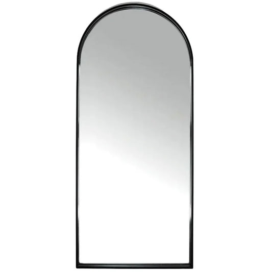 Arch Metal Floor Mirror 80x180cm Black