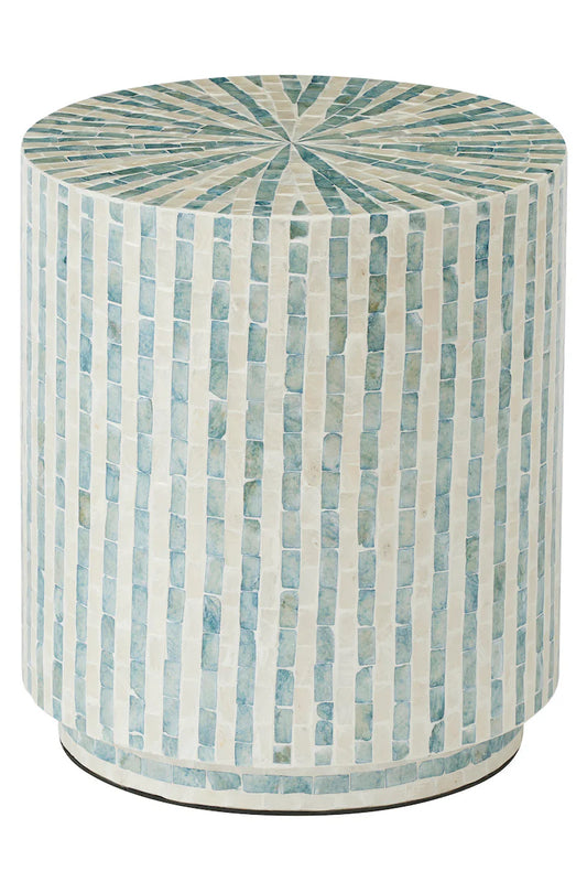 Bari Inlay Stool Sky Blue
