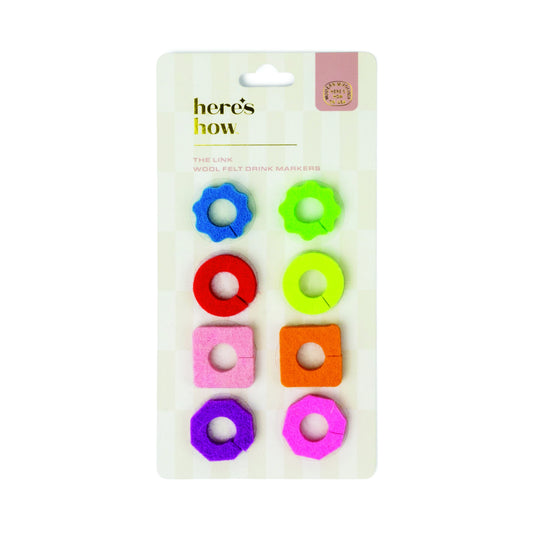 Link Felt Drink Tags S/8