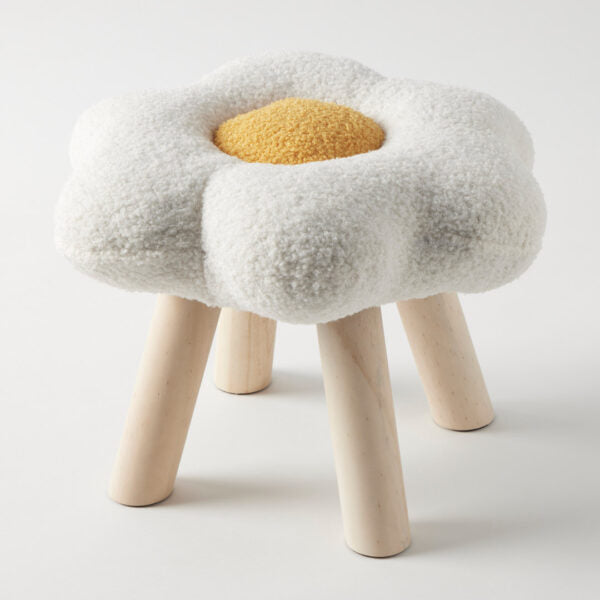 Bouclé Kids Stool