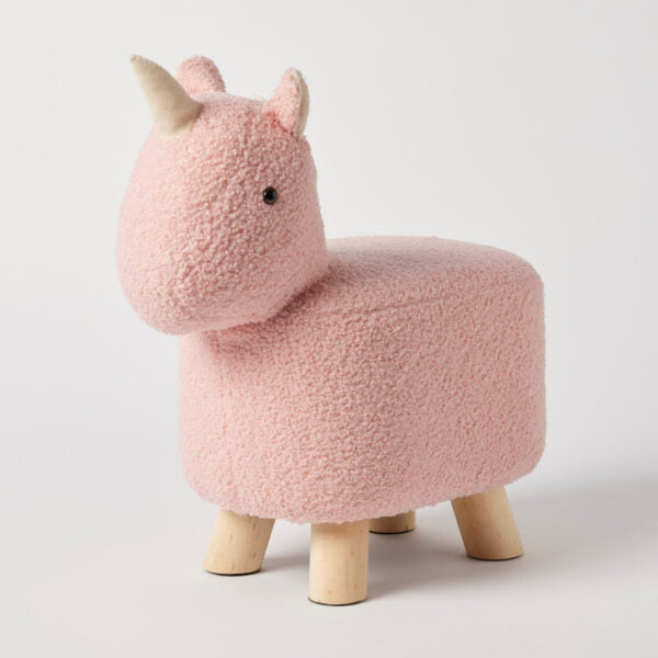 Bouclé Kids Stool