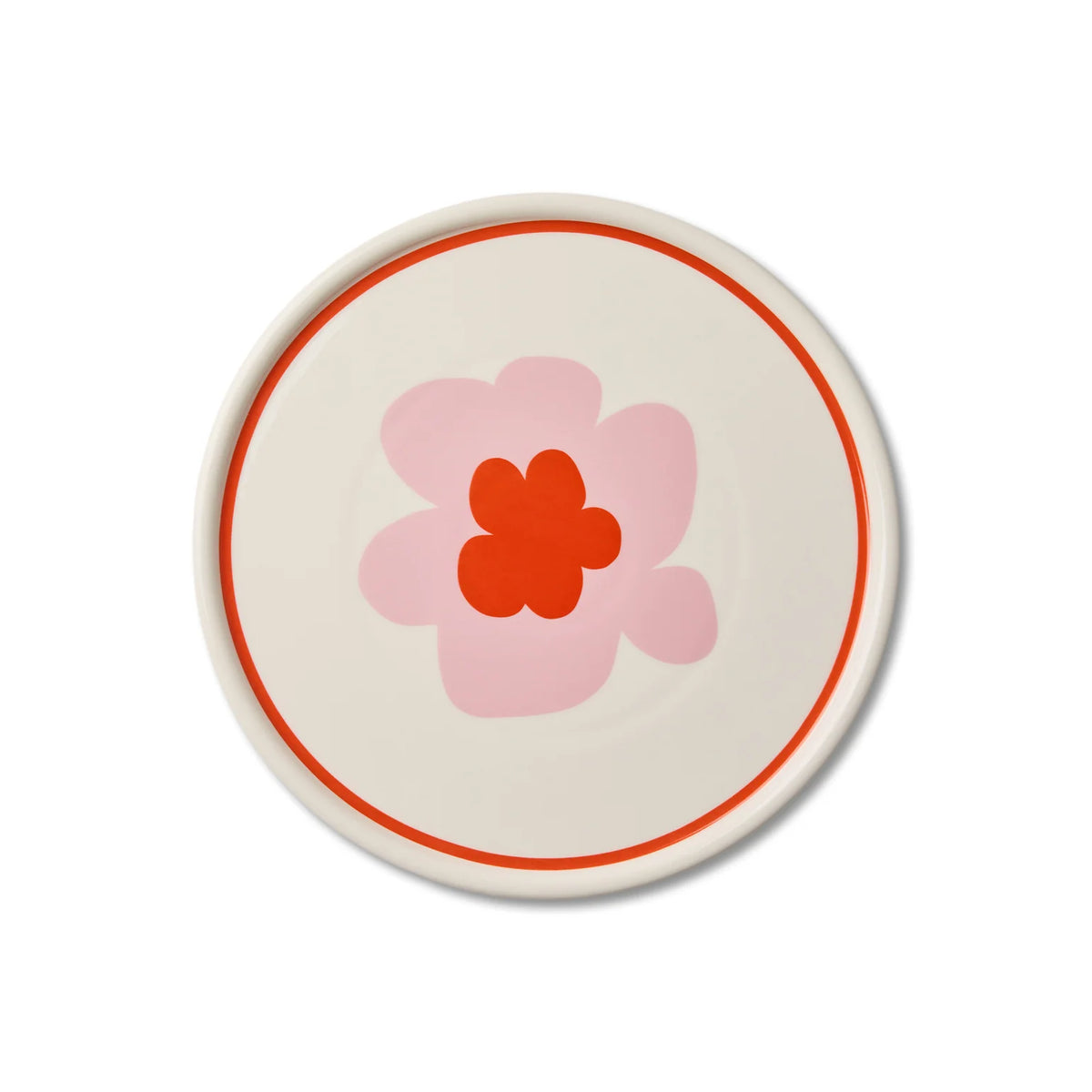 Flower Pink Ceramic Plate