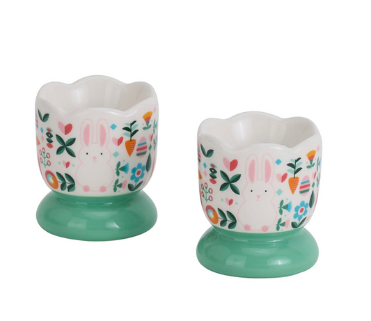 Easter Ceramic Egg Cups - 2pc