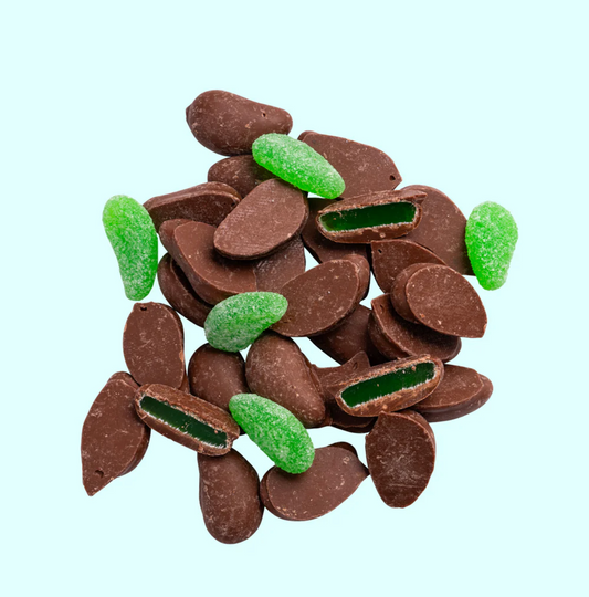 Chocolate Coated Mint Leaves