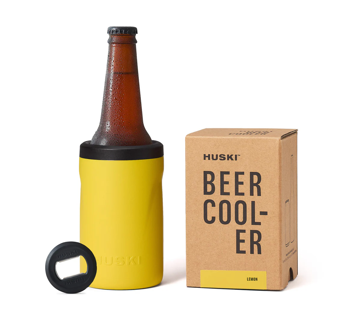Huski Beer Cooler BLACK, PINK, RASPBERRY, LEMON, CHAMPAGNE colour