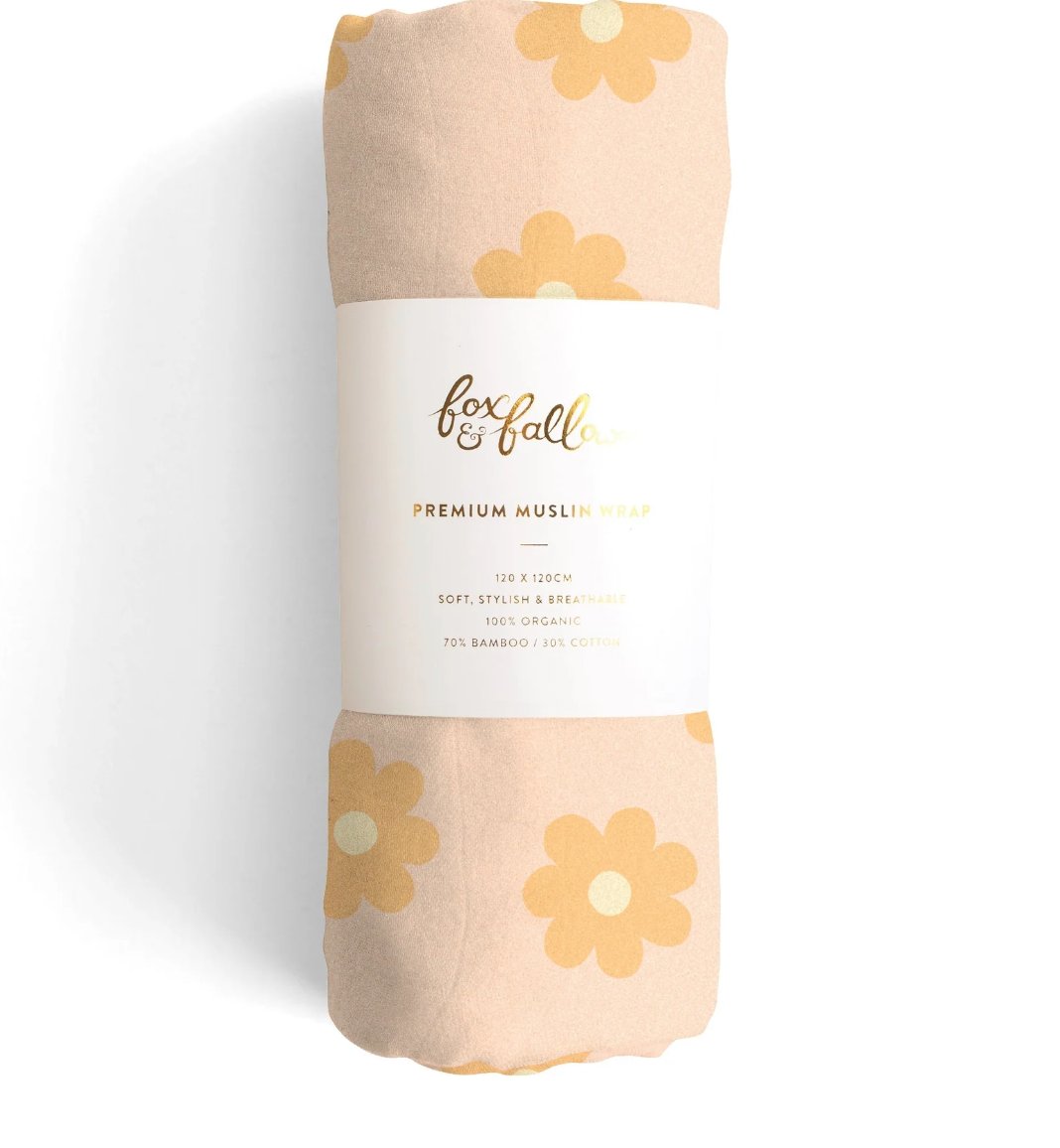 Daisy Chain Organic Muslin Wrap Swaddle