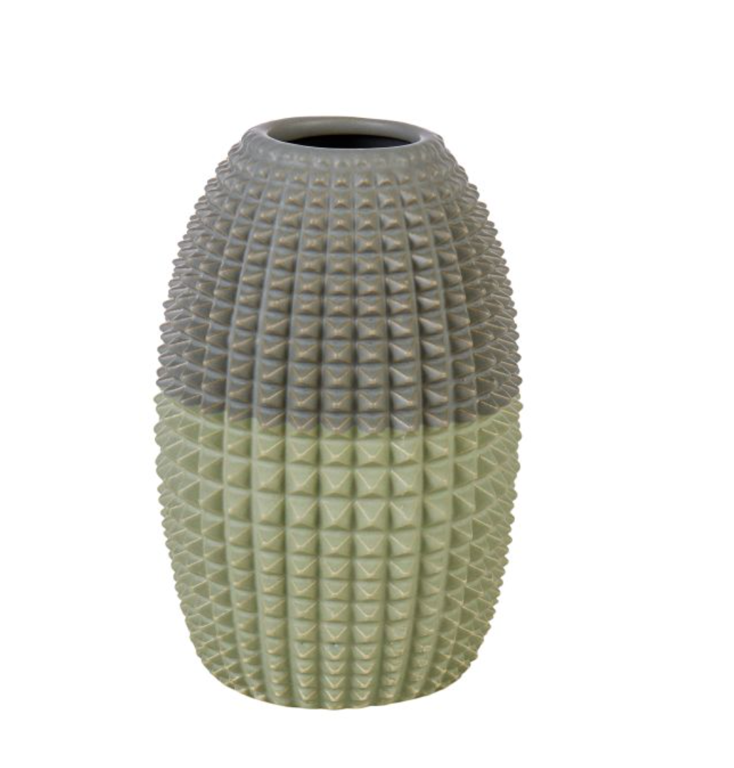 Emporium Bez Two Tone Vase Green