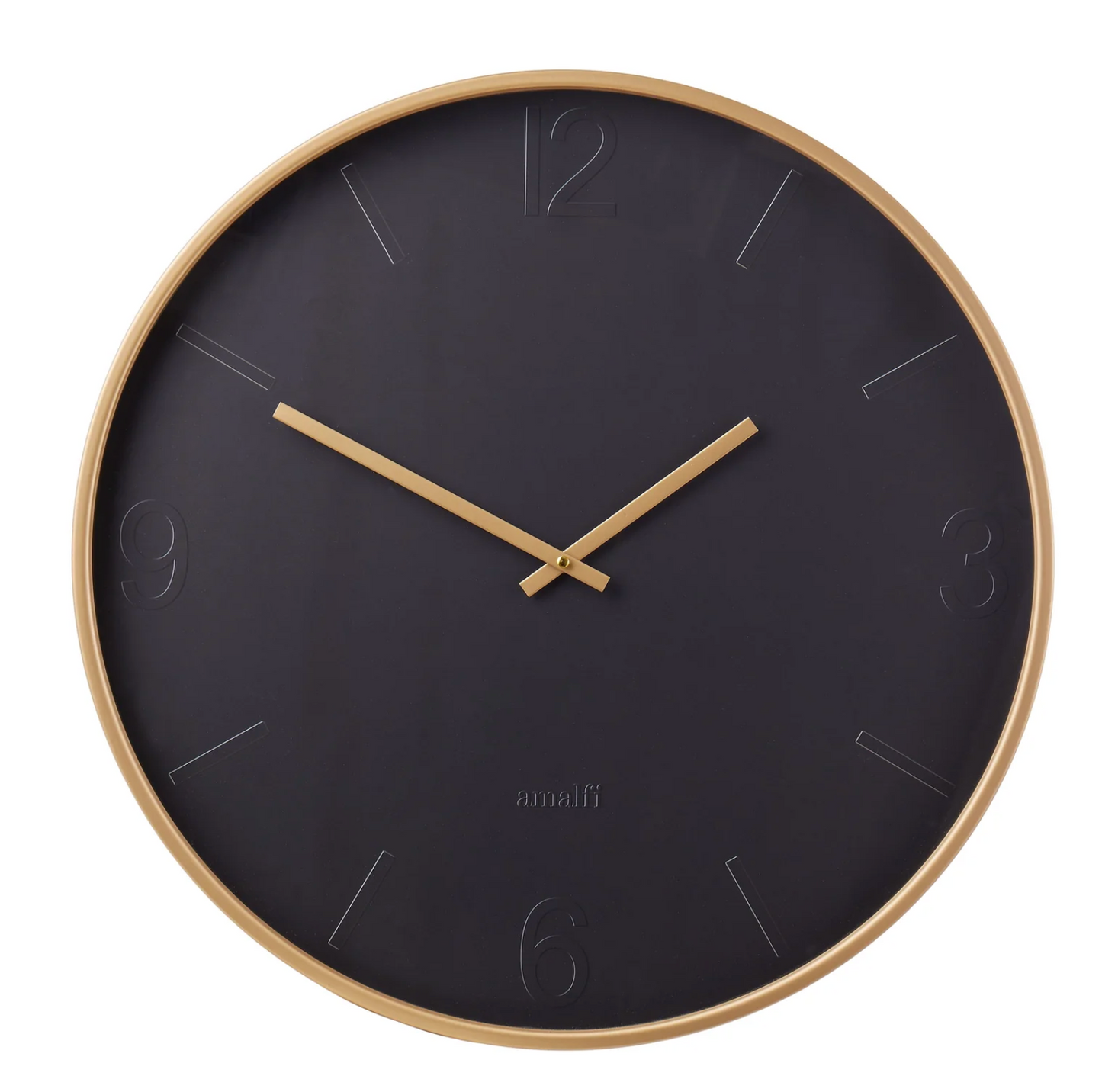 Amalfi Black Gold Clock